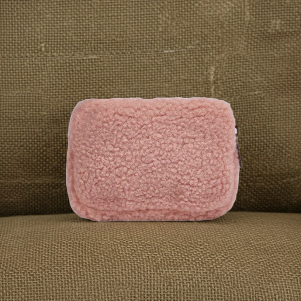 Portamonete teddy - rosa antico