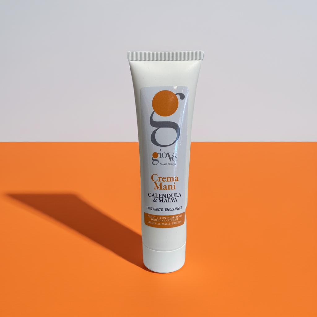 Giove Officinali - Crema Mani alla Calendula e Malva 100 ml per nutrimento e protezione quotidiana