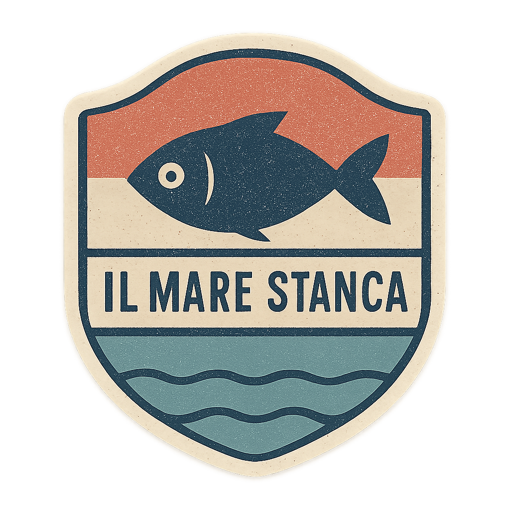 Il mare stanca: pesciolino - adesivo