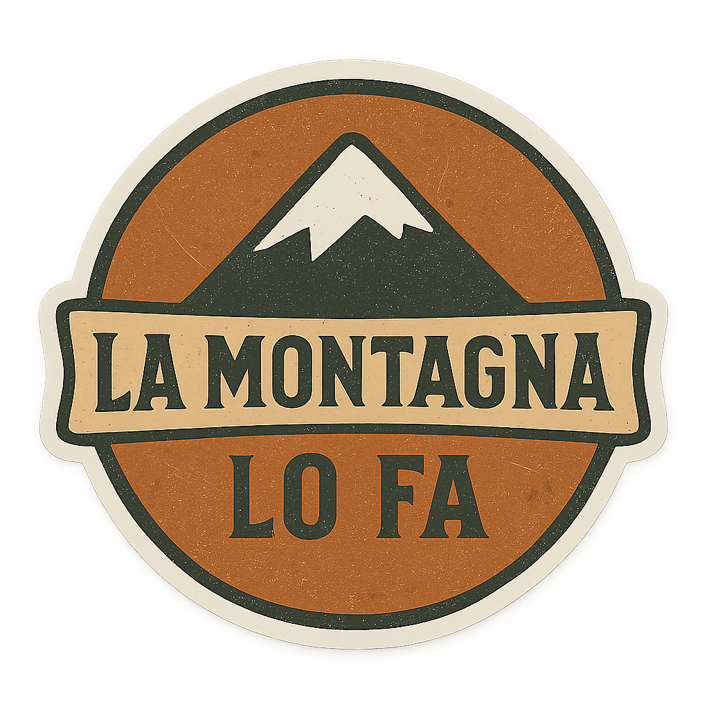 La montagna lo fa: bronzo - adesivo