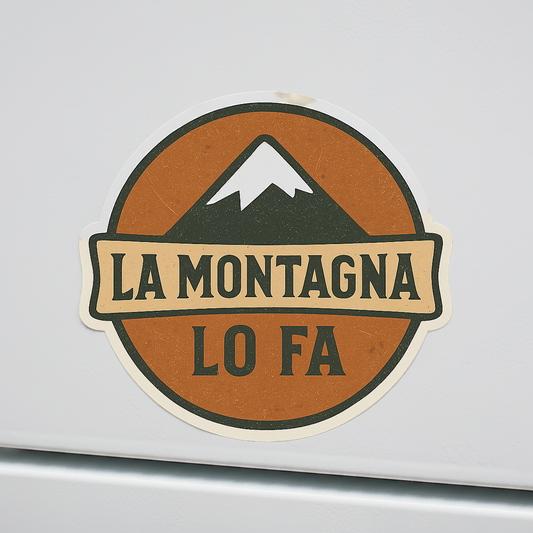 La montagna lo fa: bronzo - adesivo