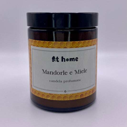 Handmade Natural Wax Candle – Almond and Honey Aroma