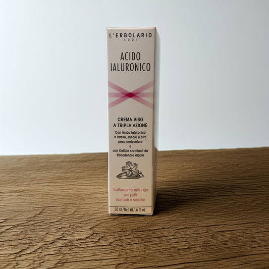 L'Erbolario - Acido Ialuronico Crema Viso a Tripla Azione Pelli Normali e Secche 50 ml