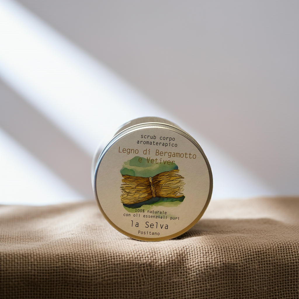la Selva Positano - Scrub Corpo Aromaterapico Legno di Bergamotto e Vetiver 250 ml