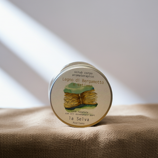 la Selva Positano - Scrub Corpo Aromaterapico Legno di Bergamotto e Vetiver 250 ml