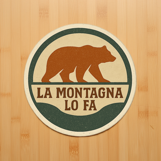 La montagna lo fa: orso - adesivo