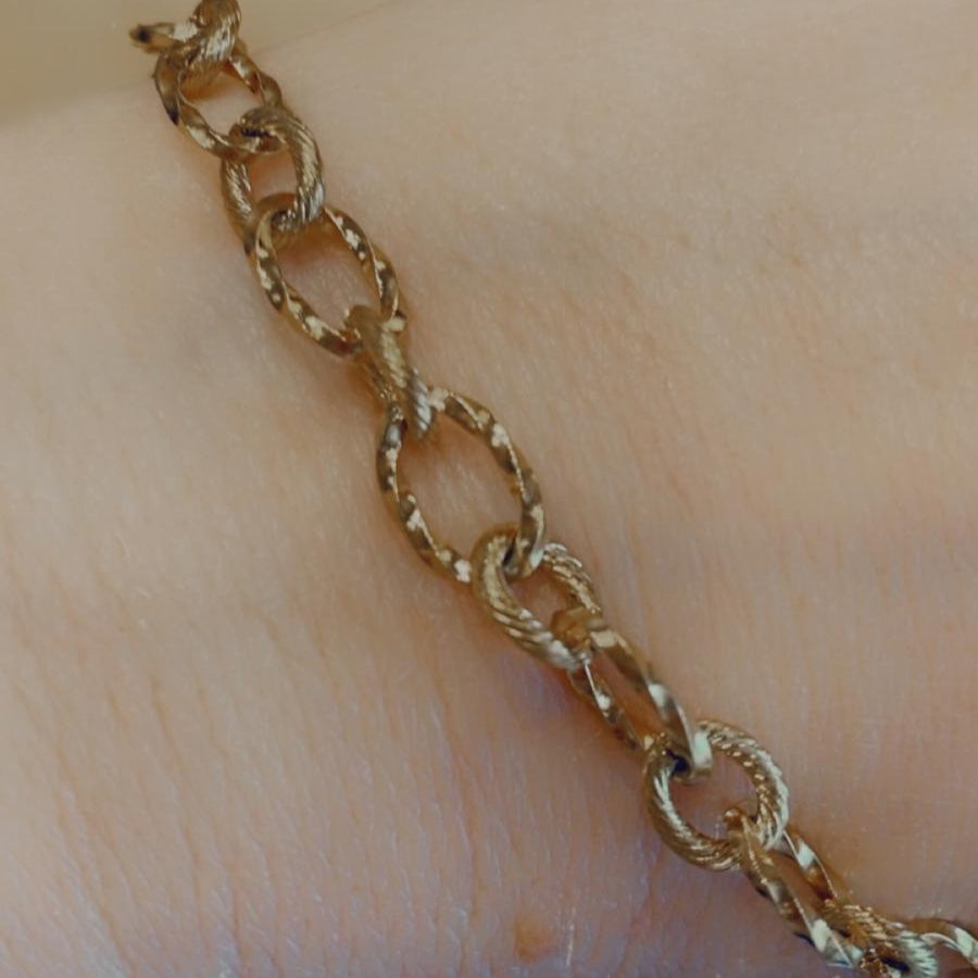 Collana parigina in acciaio inossidabile color oro
