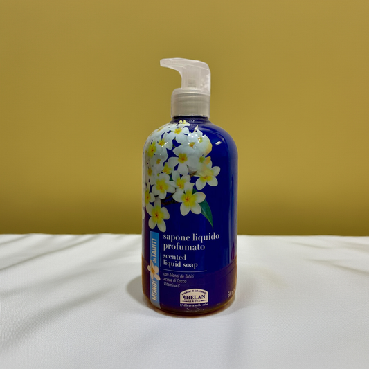 HELAN - Monoi de Tahiti Sapone Liquido Profumato 300 ml - Con Vitamina C e Acqua di Cocco