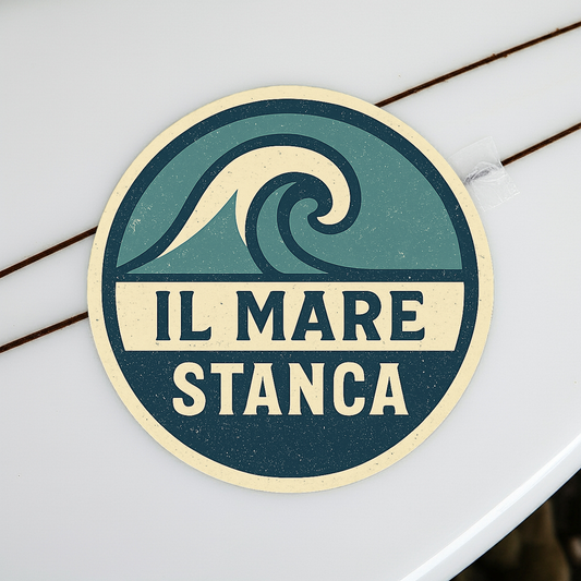 Il mare stanca: onda - adesivo