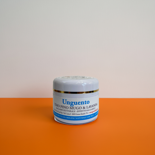 Giove Officinali - Unguento al Timo, Pino Mugo e Lavanda 50 ml per liberare il respiro